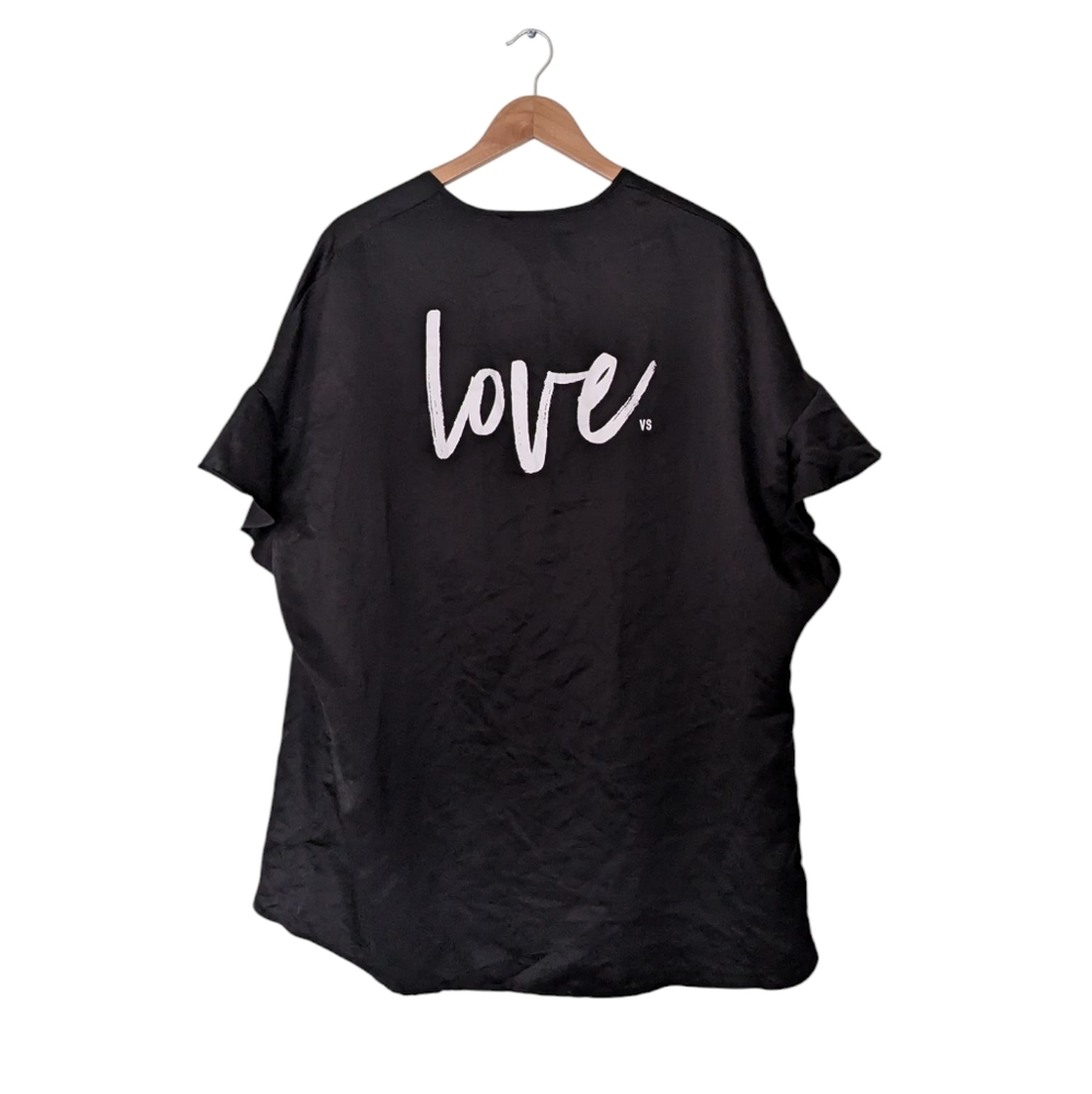 Victoria's Secret Black Satin Robe